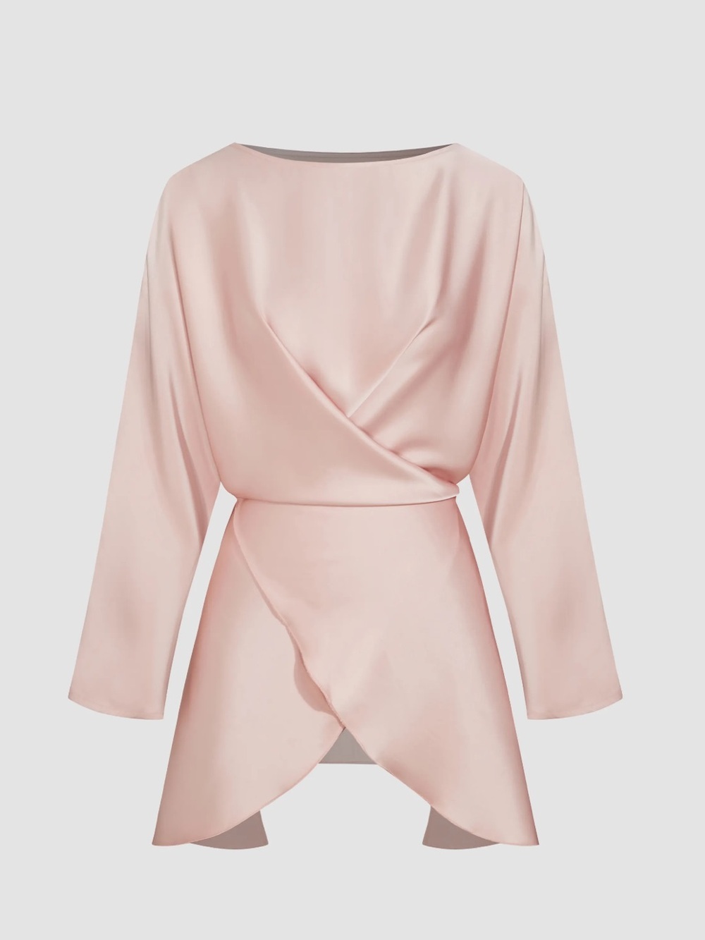 NWT CIDER SATIN BOAT NECK ASYMMETRICAL HEM TOP & MAXI SKIRT SET - Picture 9 of 16